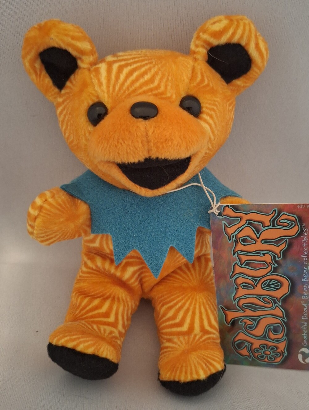 Grateful Dead Dancing Bear ASHBURY NWT Liquid Blue Vintage Plush 7" Edition 3